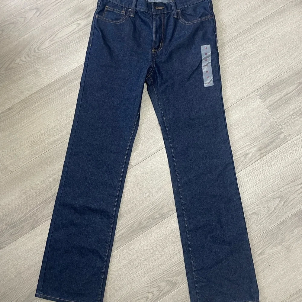 Old Navy Kids New Straight‎ Leg Size 16 Denim Jeans with durable waist band
